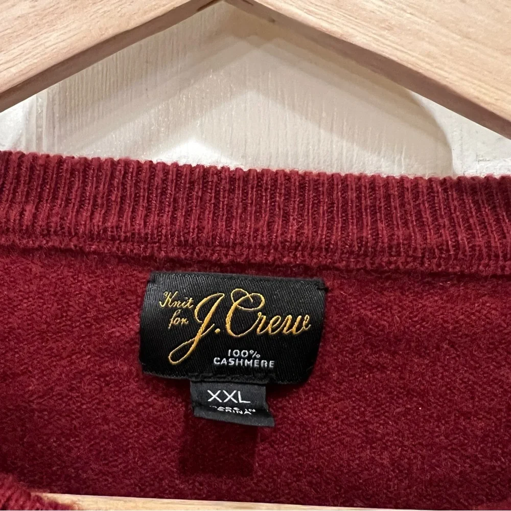 J. CREW J Crew 100% Cashmere Sweater Red Men’s XXL